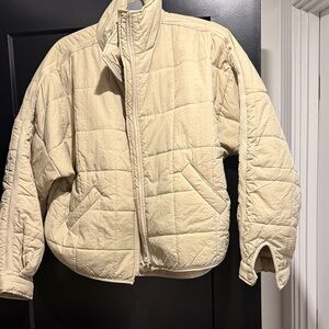 Cream Quilted Jacket
